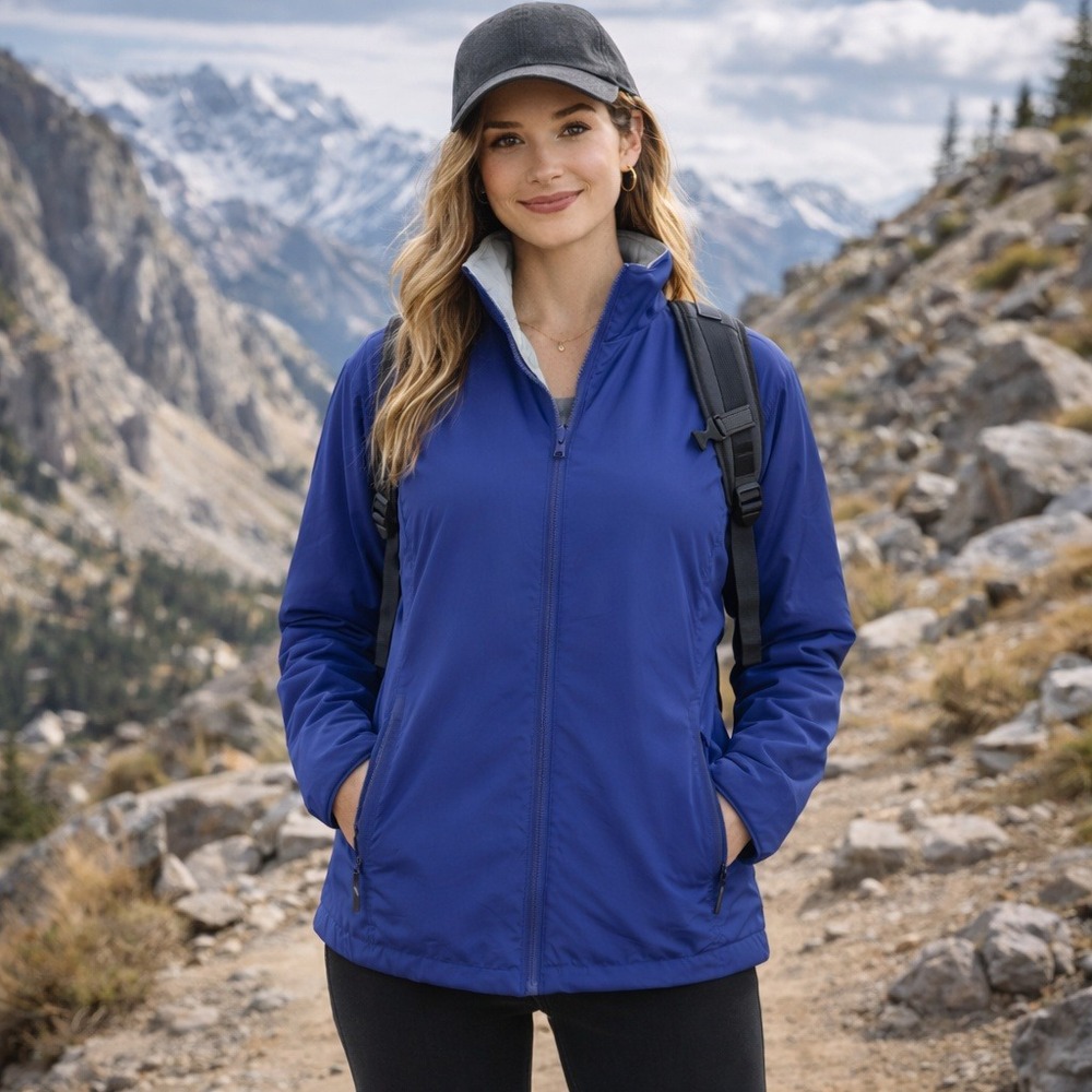 Columbia Vertex Core Interchange Blue Fleece Lined Full Zip Jacket‎ Womens Small